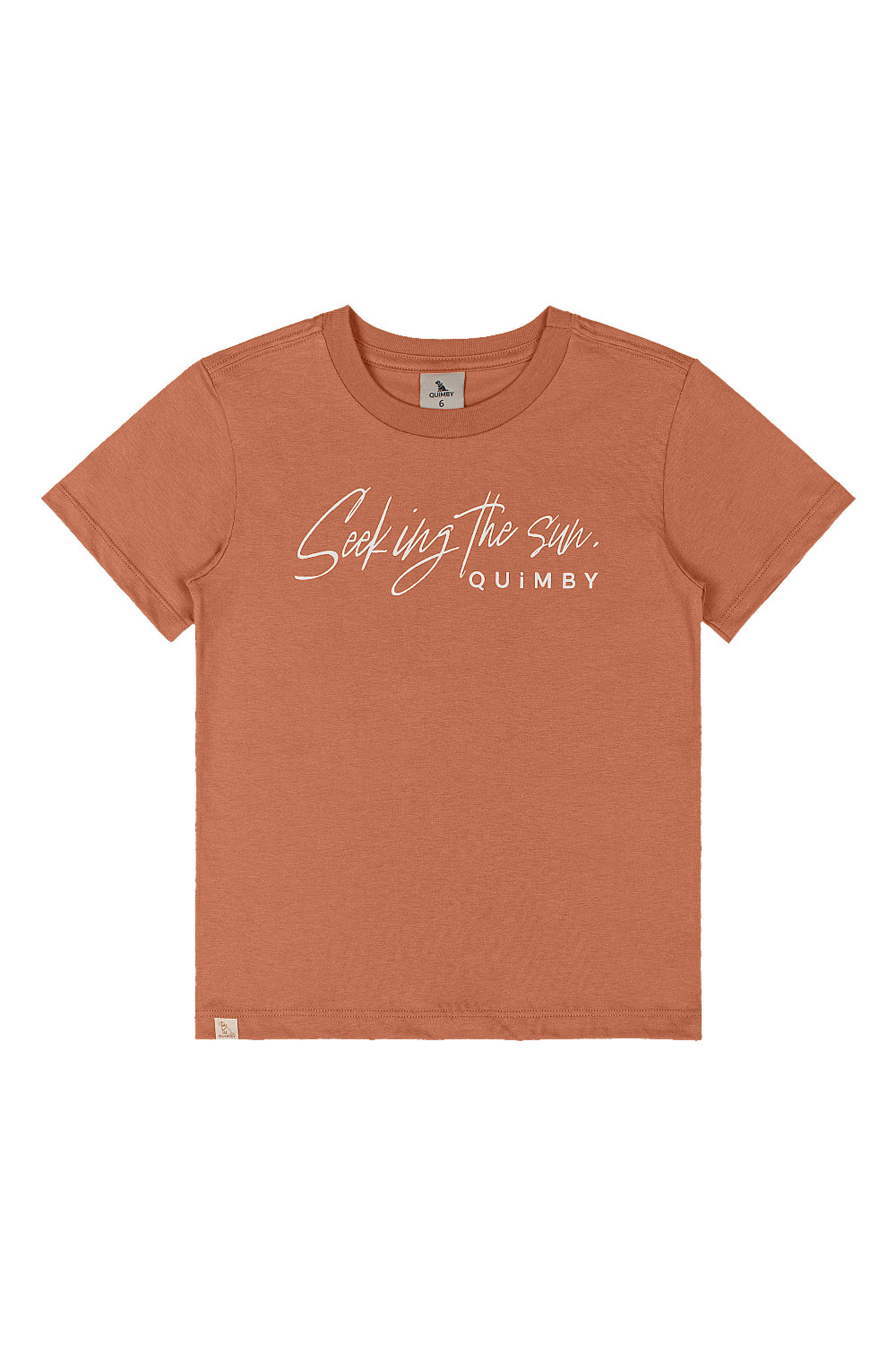 Conjunto Infantil com Camiseta e Bermuda Tropical (Marrom) Quimby - Imagem 9